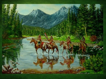 Shallow crossing - indians, crossing, apaches, shallow