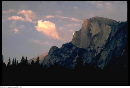 high mountains - trees, nature, rock, mountains, sky