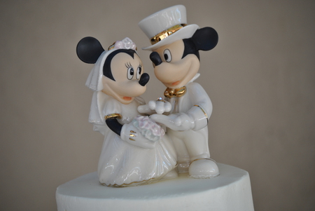 Mickey and Minnie - wedding, cartoon, love, couple