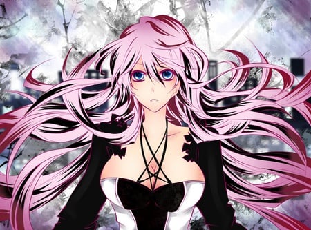 Vocaloid - megurine luka, anime, vocaloid, pink