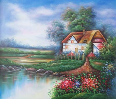 As Quite As A Mouse - cottage, nature, trees, water, gardens, bay