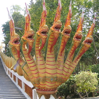 Dragons at the Big Buddha in Pattaya, Thailand