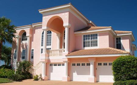 awesome villa - house, nice, beatiful, pink