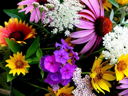 Flores - flowers, bouquet, nature, color