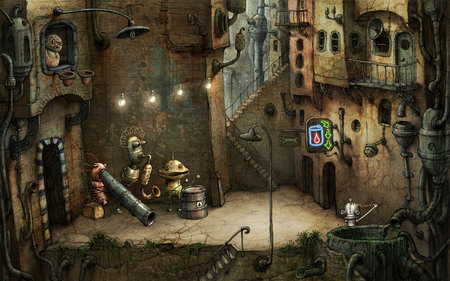 Machinarium - painting, cool, machinarium, videogame, computer