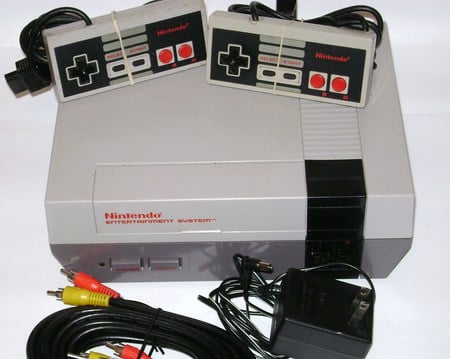 Nintendo Entertainment System - nintendo game console, fun, paddles, old, cords, tv, entertainmet