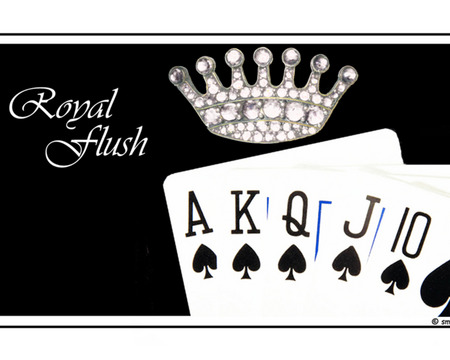 Flush - royal, game, crown, cards, flush