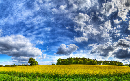 amazing blue sky - heaven, spring, blue, sky