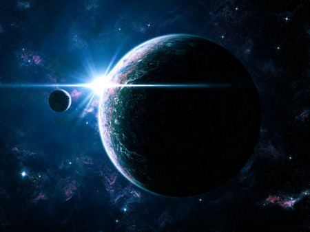 fantasy planet - space, universe, cosmos, planet