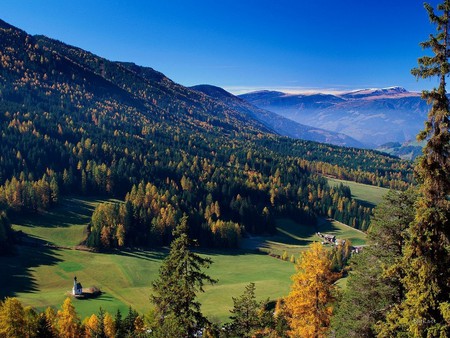 Valley view - hill, nature, valley, mountain, tree