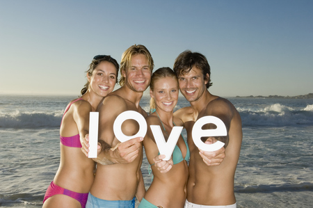 love - women, water, men, summer, people, beach, letters, sea, love, happy, girls, smile, boys