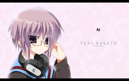 The Melancholy of Haruhi Suzumiya - Nagato - the melancholy of haruhi suzumiya, nagato, headphone, anime