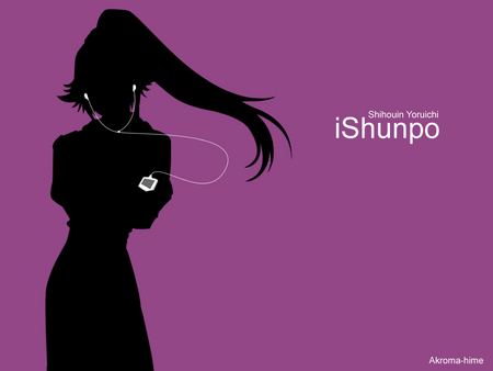 Shihouin Yoruichi - ipod, purple, funny, bleach, shihouin, cute, yoruichi, lol