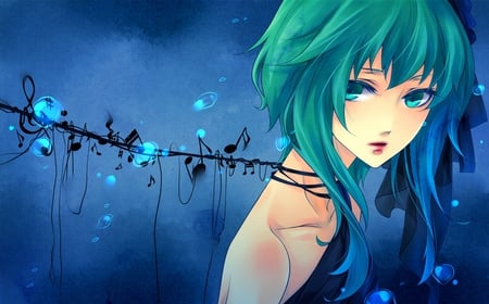 Gumi - green eyes, vocaloid, anime, gumi, green hair