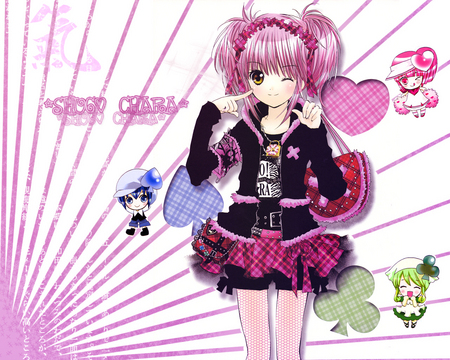 Amu Hinamori - miki, suu, ran, shugo chara, amu, hinamori