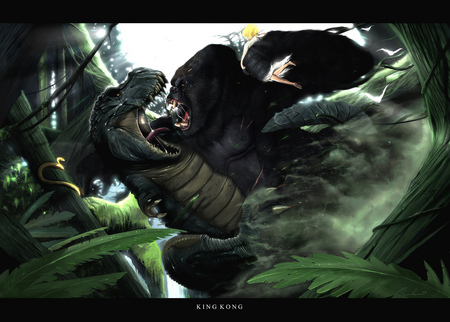 King kong - entertainment, abstract, movies, cg