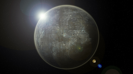 Planet CITY - space, cg, universe, world, abstract