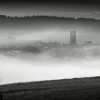 Village lost in the Fog