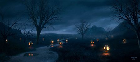 Andreas Roche - 'Lantern Dance' - fantasy, art, fantasy art, artwork