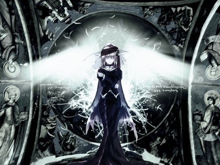 Gothic Angel - anime, wings, gothic, angel