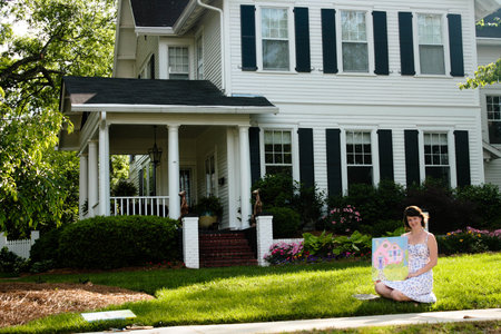 Southern Mansion - veranda, house, big, shutters, windows, lovely