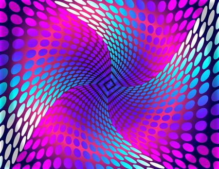 3d swirly X - pink, 3d, blue, spots, swirly, x, squares