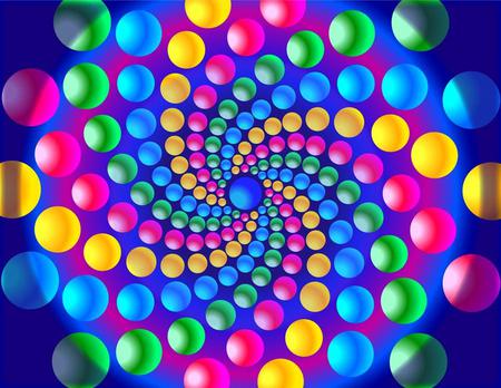 Colourful Balls - balls, swirly, spheres, colourful, orbs