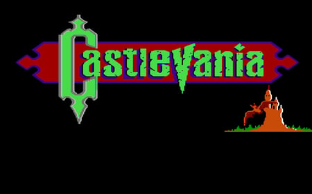 Castlevania - title screen, game, castlevania, retro