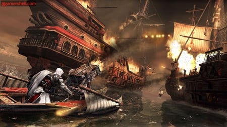 Naval Canon 2 - ships, rome, canon, ezio