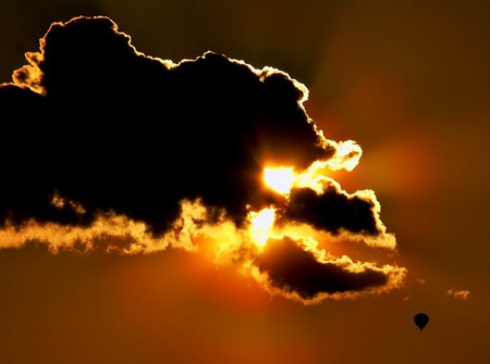 Dragon Cloud - ballon, sky, cloud, sun