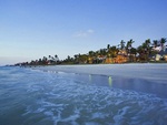 Beautiful blue beach