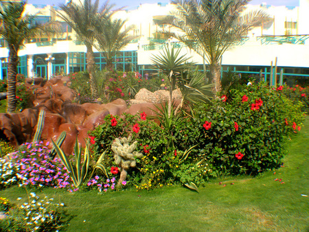 Grand Azur Hotel outside - egypt, architecture, hotels, hurghada, grand azur hotel