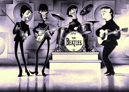 the beatles - ringo, john, george, paul