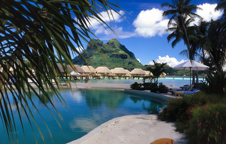 Seychelles - nice, sky, trees, water, mountains, recreation, view, cool, clouds, relax, houses, ocean, seychelles, summer, tourism, palm, nature, beautiful, pool, sea