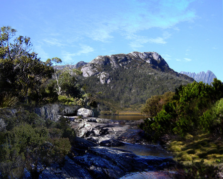 Cradle Mountain - trees, water, shrubs, beauty, isolated, peaceful, rocks, natural