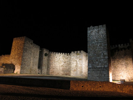 Trujillo Castle - trujillo, night, castle, medieval