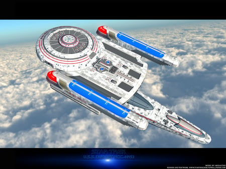 USS Dumont - space, ship, scifi, star trek