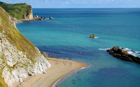 Beautiful ocean - nature, ocean, beautiful, cliff