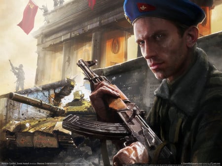 Soviet Assault - soldier, game, world in conflict, war, fighting, battle, hd, weapon, action, adventure, video game