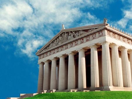 Greece Parthenon - architecture, parthenon, greece, monument, grass