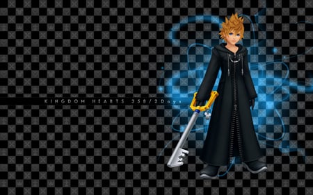 roxas - abstract, black, keyblade, roxas