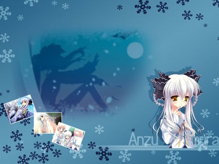 Yukimura Anzu - girl, dc, snowflakes, anzu, yukimura anzu, yukimura, pretty, snow, beautiful, anime, da capo ii, cute, dc ii