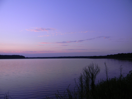 Sunset over Bluff Lake - Mississippi - refuge, lake, sunset, mississippi