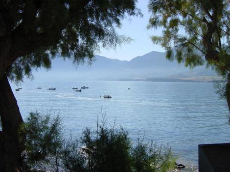 SUMMER TIME IN CRETE - boats, trees, water, tranquility, blue, sea