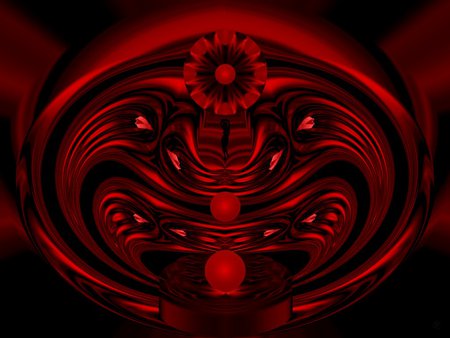 Red Chrome - eye candy, collage, 3d, fractal, abstract