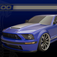 Shelby GT500 blue