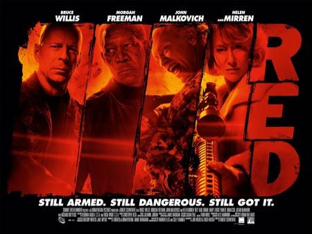 Red - actors, movie, red, poster