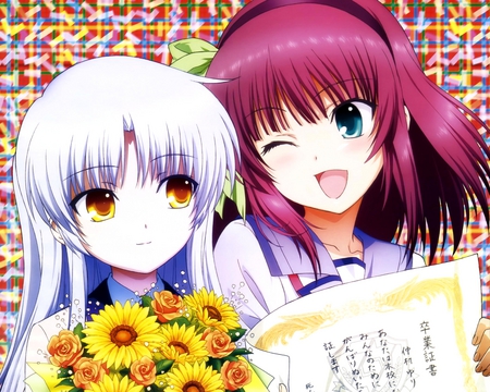 Nakamura Yuri & Tachibana Kanade - tachibana kanade, anime, nakamura yuri, kanade, angel beats, yui