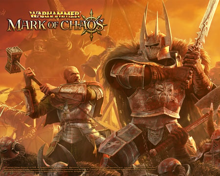 MARK OF CHAOS - warhammer, battle, fighting, action, adventure, warriors, video game