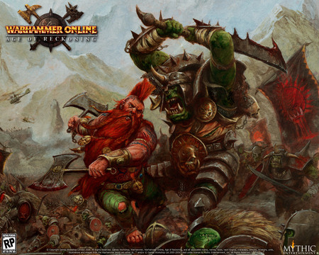 Age of Reckoning - warrior, fighting, warhammer online, action, game, adventure, hd